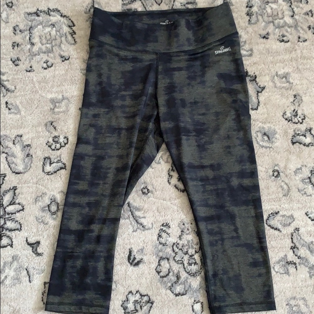 Spalding leggings- dark green and grey